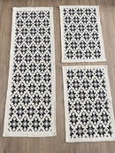 Juego De Alfombra Inca Caramelo 3 Peças